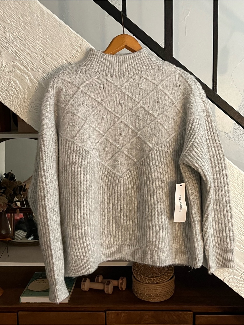 NWT! Calvin Klein Calvin Klein Womens Popcorn Stitch Pullover Sweater